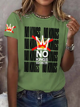 🔥Buy 3 Get 15% Off Retro No Kings Day March 28 2026 Print T-Shirt