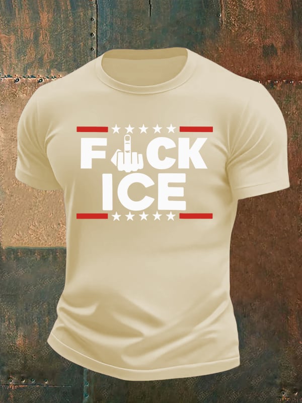 Men's ICE  Print  T-Shirt