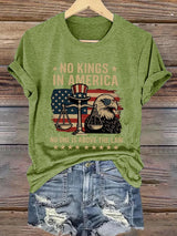 🔥Buy 3 Get 15% Off🔥Retro No Kings In America No One Is Above The Law Print T-Shirt