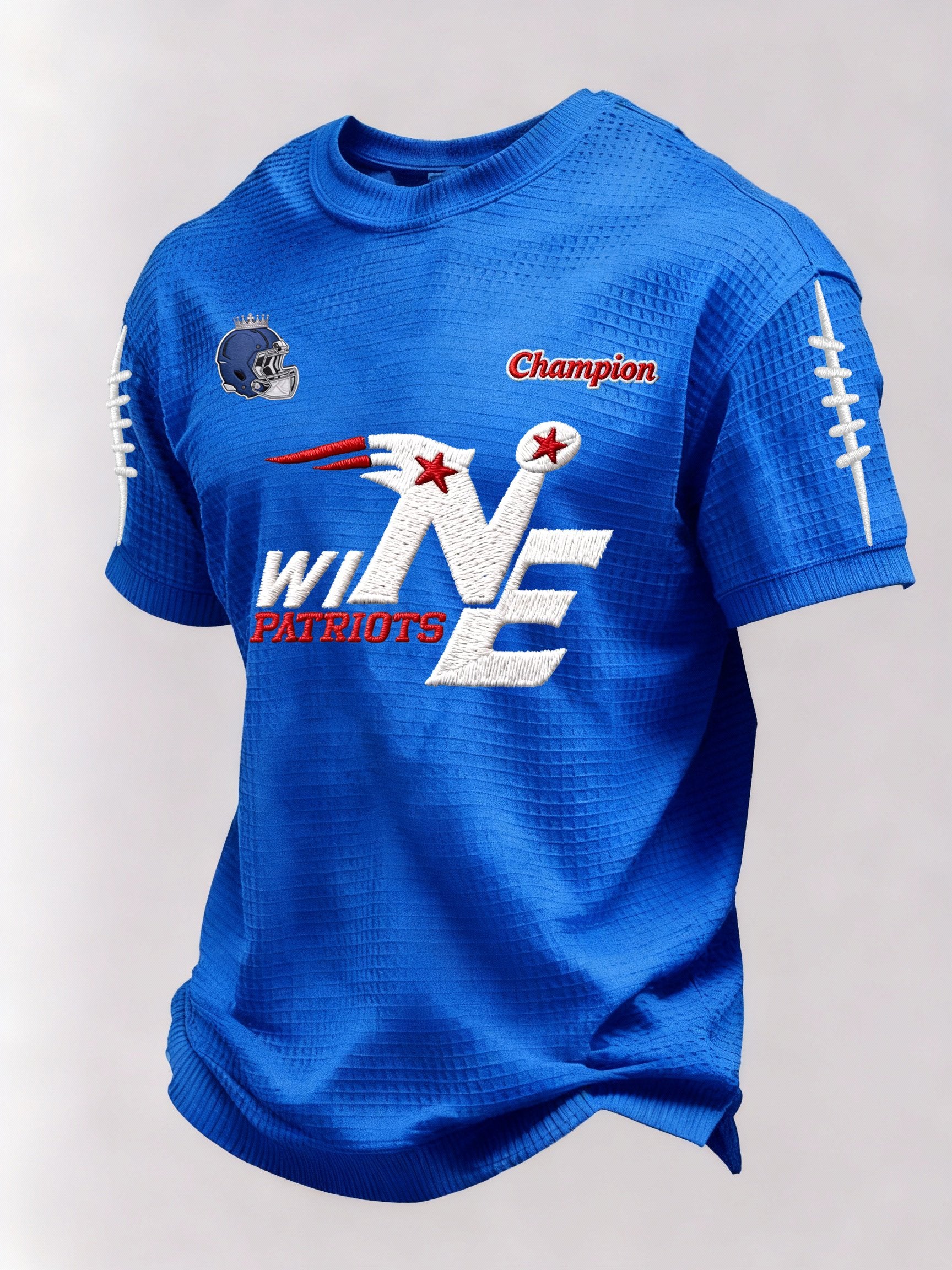 Men’s Football Graphic Waffle Knit Short Sleeve Crewneck T-Shirt