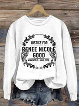 Women's Justice For Her Print Casual Sweatshirt
