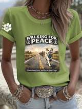 Women's Walk For Peace  Art  Print T-Shirt