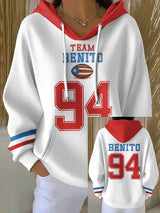 Women's Bunny Football Music Lover Hoodie