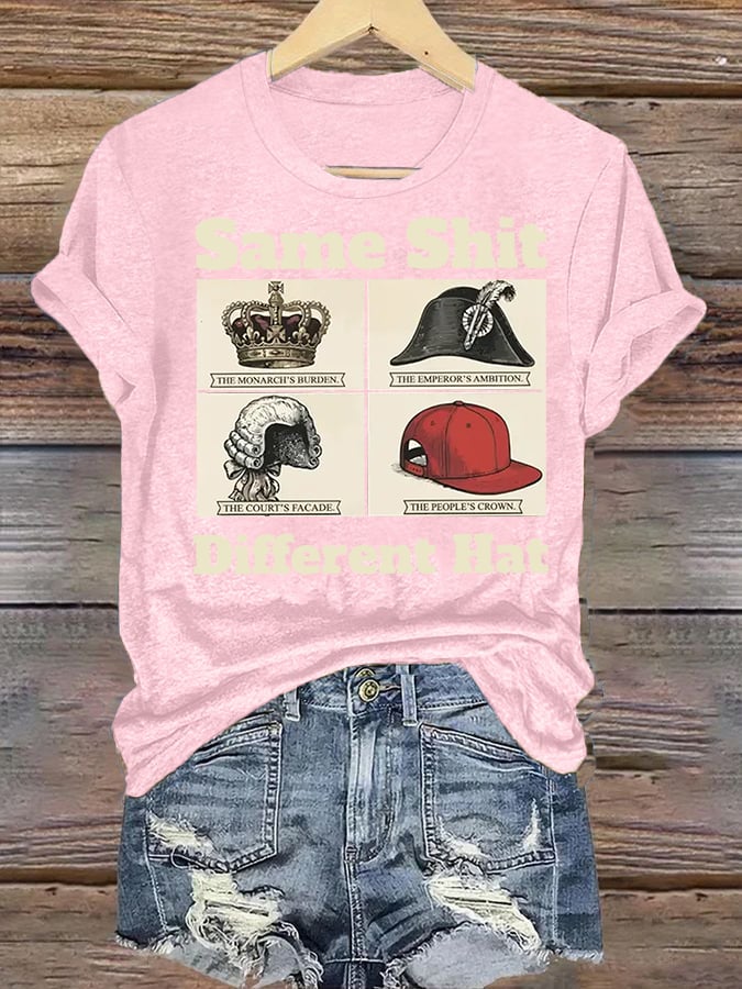 Women's  Same Shit Different Hat FDT Print  T-Shirt
